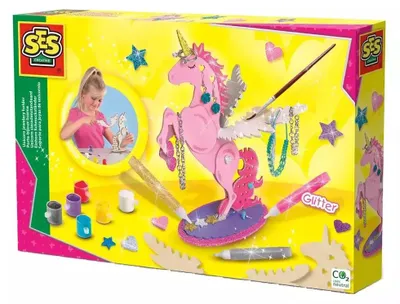 Produktbild von SES Creative Einhorn Schmuckständer, Bastelset für Kinder, 5 Jahr(e), Mehrfarbig