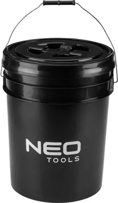 Immagine prodotto di NEO TOOLS secchio con separatore e coperchio a vite 20L per un'efficace pulizia del veicolo robusto polipropilene resistente leggero portatile ideale per l'automobile