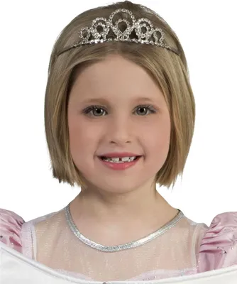 Produktbild von Silberne Strass Krone für Kinder | Tiara zum Prinzessin Kostüm
