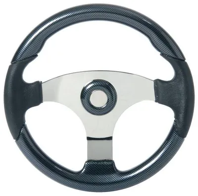 Produktbild von Carbon Look Ø350 mm Edelstahl-Lenkrad 45.125.02