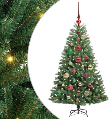 Immagine prodotto di vidaXL Albero di Natale artificiale pieghevole con 150 LED Verde 120 cm