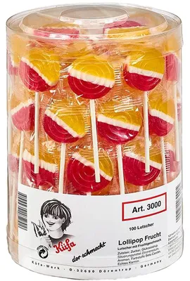 Obrázek produktu pro Küfa Lollipop ovocná lízátka s ovocnou příchutí 100 ks 1800g
