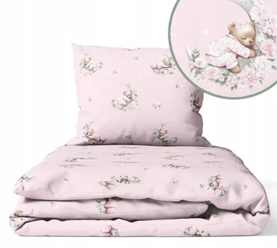 Produktbild von Kinder Bettdecke ohne Bezug 100x135 cm - Baumwolle Baby Decke und Kissen Set Kinderdecke 100x135 und Kopfkissen 40x60