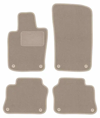 Produktbild von Velours-Fußmatten für Porsche Panamera 2009-2016 (Fastback) – 4-tlg, Beige, passgenau – Wielganizator LUX