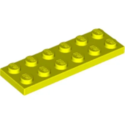 Produktbild von Lego® 2x6 Platte 3795 - 1 Stück Neon Gelb