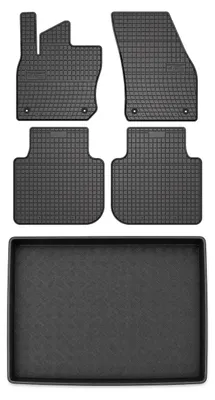 Obrázek produktu pro Gumové autokoberce SolidPRO + vana kufru pro: Volkswagen Tayron 2025- nastavitelná podlaha dole 5 ks