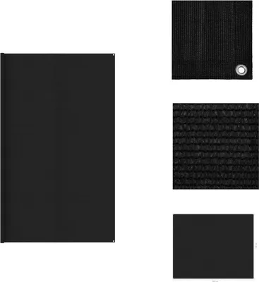 Produktbild von vidaXL Zeltteppich 400x500 cm Schwarz - Zeltzubehör