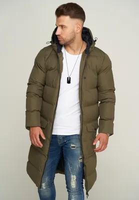 Produktbild von SOULSTAR Herren Parka mit Kapuze als Langer Steppmantel - Winterjacke S2KANSK Herren warmer Wintermantel Pufferjacke Steppjacke