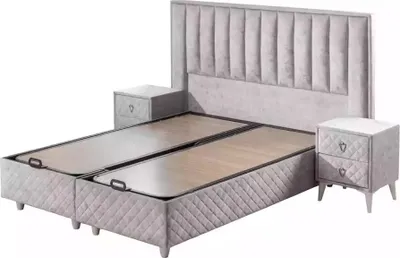 Obrázek produktu pro Betten Doppelbett Hotel Bettrahmen Doppel Holz Möbel Bett Polster Luxus Design