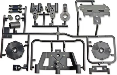 Produktbild von Tamiya T-Teile Querlenkerhalter hi. BB-01 58719