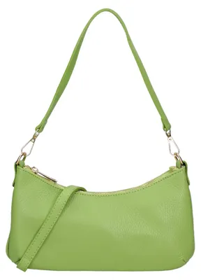 Produktbild von Damen Schultertasche Echtleder Dollaro Vera Pelle Italy Verstellbarer Riemen Beige UNICA 27x14x3 cm