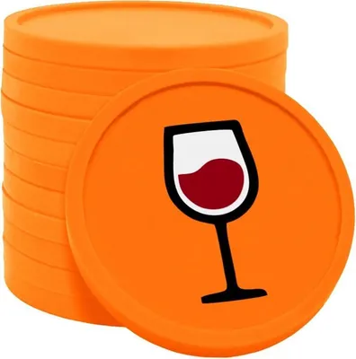 Immagine prodotto di Gettoni vino CombiCraft arancione - Ø29mm - 100 pezzi