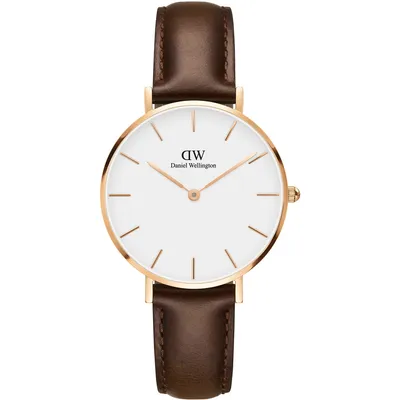 Produktbild von Daniel Wellington DW00100171 Damen-Armbanduhr, Edelstahl-Gehäuse, Leder-Armband