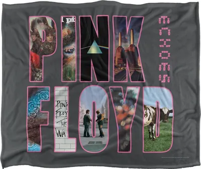 Image de Pink Floyd - Couverture Couverture, Soyeux, Supersoft TV23553 (Taille unique) (Gris/Couleurs)