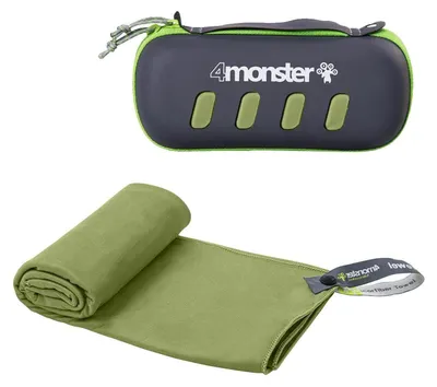 Produktbild von Mikrofaser Handtuch Saugfähig Schnelltrocknend Leicht Armeegrün 70 x 135 cm