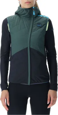 Produktbild von UYN Crossover Full-Zip Fahrradweste Damen deep forest/black/pale lime XL
