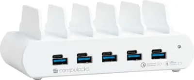 Immagine prodotto di Compulocks Stazione Di Ricarica Multipla Per Tablet A 5 Porte Usb E Usb-C Bianca (5Pusbcdks-Eu)