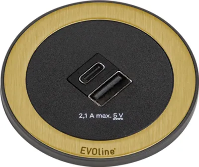 Zdjęcie produktu dla Wbudowana ładowarka USB z podkładką A/C na biurko, do kuchni i biura EVOline One