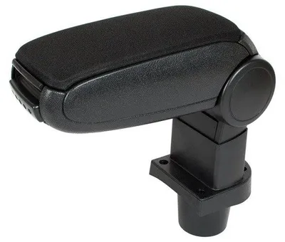 Productafbeelding van Middenconsole met armsteun, inklapbaar, zwart, textiel, voor Toyota Yaris II (2005-2012)