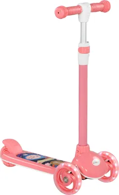 Produktbild von AIYAPLAY Tretroller für Kinder von 2–6 Jahren, Kinderroller, Tretroller mit 3 Rädern, LED-Leuchten, höhenverstellbar, Belastung 25 kg, 52 x 29 x 63–76 cm, Rosa