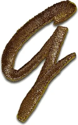Produktbild von Buchstabe G 4.2x3.1cm: Alphabet Buchstaben Einzeln Auswählbar - Aufnäher, Bügelbild, Aufbügler, Applikationen, Patches, Flicken, Zum Aufbügeln
