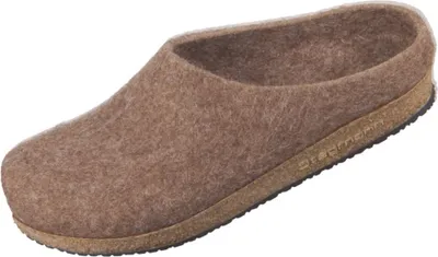 Produktbild von Stegmann Wollfilz-Pantoffel, Wolle vom Shetlandschaf, rutschfeste Gummi-Laufsohle, braun 17/821-8856 42