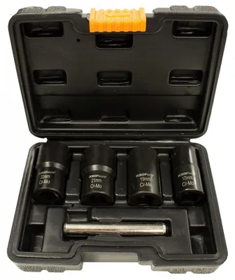 Immagine prodotto di Set bussole per rimozione viti e bulloni danneggiati,1/2'',17-22 mm, 5 pezzi Kroftools