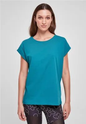 Obrázek produktu pro Dámské tričko Urban Classics Ladies Extended Shoulder Tee watergreen - M