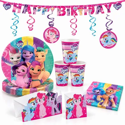 Produktbild von My little Pony Kindergeburtstag Partyset M