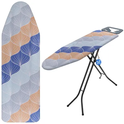 Produktbild von KADAX Brettbezug, Bügelunterlage, dehnbar, 126x45 cm, orange-blau