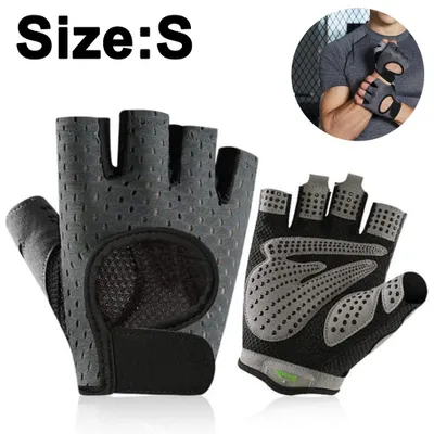 Produktbild von Fitness Handschuhe Herren Damen Halbfinger Sporthandschuhe Atmungsaktiv für Radsport Krafttraining Gewichtheben Bodybuilding