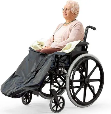 Produktbild von Famanu Rollstuhldecke - Fleece Fußsack für Rollstühle - Dick und Warm