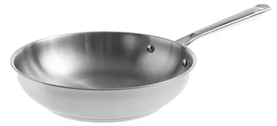 Produktbild von LACOR - 44424 - Cuisine Bratpfanne aus Edelstahl 18/10, ohne Antihaftbeschichtung, ergonomischer Griff, Vollinduktionsboden, geeignet für Induktion, O