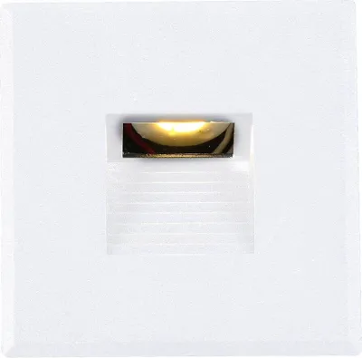 Produktbild von ISOLED Cover Aluminium eckig 3 weiß für Wandeinbauleuchte Sys-Wall68
