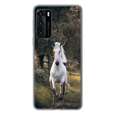 Produktbild von MuchoWow® Handyhülle Schutzhülle Hülle für Huawei P40 Pferd - Natur - Schlamm Silikon Softcase Handy Hülle - Handytasche