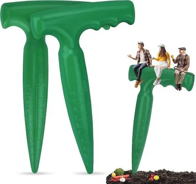 Produktbild von Zaaimachine mit genauer Pflanzhilfe, Pflanzplanter, Zaistift mit Massstab für präzises Pflanzen, Ideal für Gemüse- und Blumenanbau