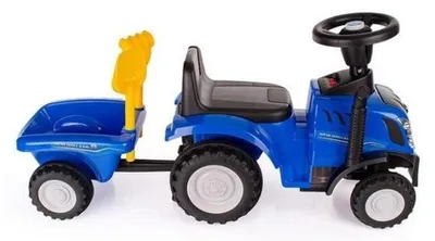 Produktbild von New Holland Traktor mit Anhänger, blau, für Kinder