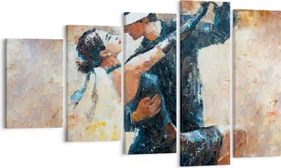 Produktbild von Bild auf Leinwand - Leinwandbild - tanzen sie - 100x60cm - Wand Bild - Wanddeko - Wandbilder - Leinwanddruck - Bilder - Kunstdruck - Wanddekoration - Leinwand bilder - Wandkunst - EG100x60-3773