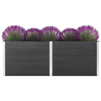 Immagine prodotto di The Living Store letto rialzato da giardino 250 x 100 x 91 cm WPC grigio