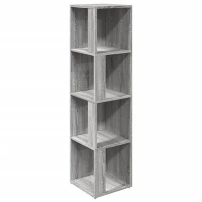 Obrázok produktu pre vidaXL Rohový regál Grey Sonoma 33x33x132 cm odvodený výrobok z dreva