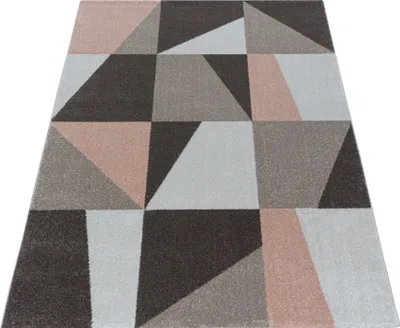 Produktbild von Teppich Läufer Wohnzimmer Rosa 80x250 Ombre Design aus Polypropylen