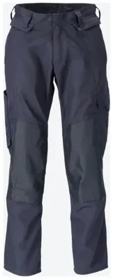 Immagine prodotto di Pantaloni con tasche al ginocchio nero blu, taglia 76 C52 MASCOT 21879-330-010