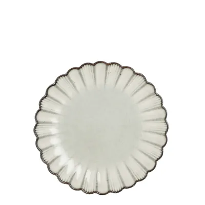 Produktbild von Mica Decorations Corfu Frühstücksteller – H3 x Ø21 cm – Keramik - Grau