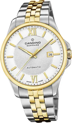 Produktbild von Candino Herren Uhr Analog Luxus Edelstahl Armbanduhr Automatik silber gold D2UC4769/1