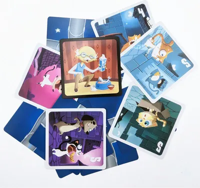 Obrázek produktu pro Chabyrinthe Board Games Stray Cats Tarot Game Cute Kitten Cat Cards Party for Kids výchozí