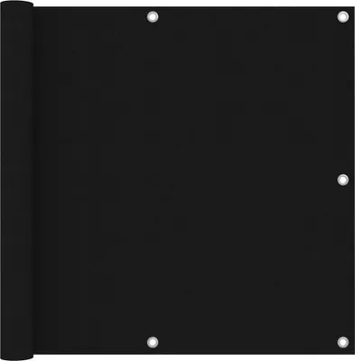 Produktbild von vidaXL Balkon-Sichtschutz Schwarz 90x400 cm Oxford-Gewebe