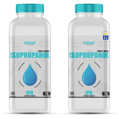Obrázek produktu pro Isopropanol 2 l 99,9 % IPA Čisticí alkohol Odmašťovač pro elektroniku GiDeli