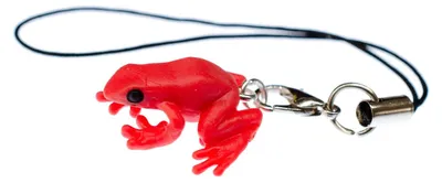 Produktbild von Frosch Giftfrosch Handyanhänger Miniblings Handyschmuck Tropen Kinderschmuck rot