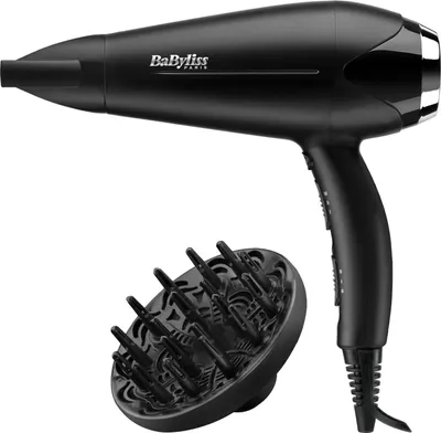 Image de Sèche-cheveux 2200w ionic noir - Babyliss Paris - D572DE - turbo smooth