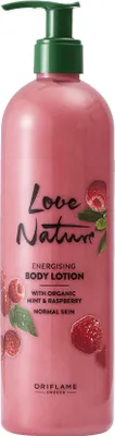 Obrázek produktu pro Oriflame Love Nature Energizující tělové mléko s organickou mátou a malinami 500 ml